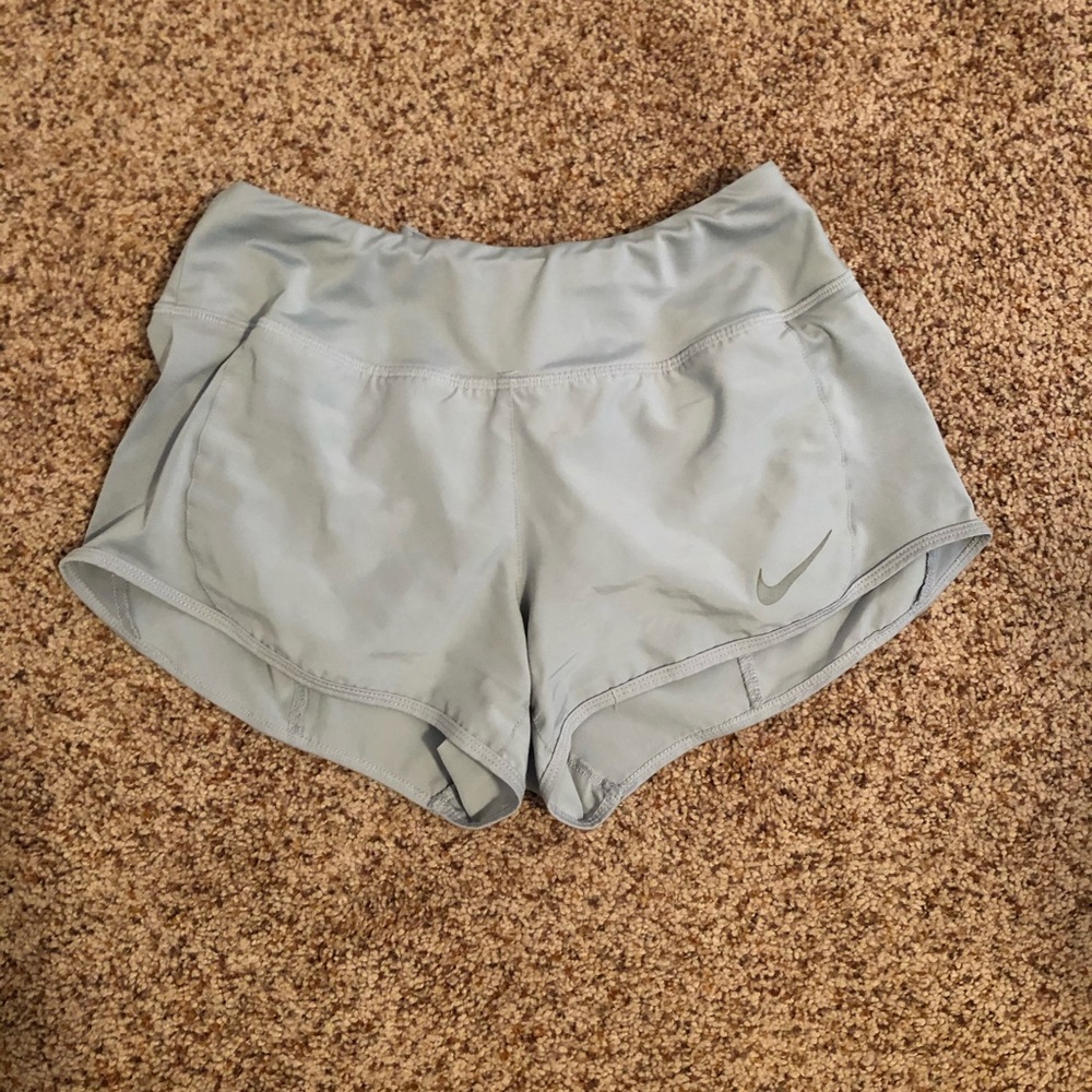 Light grey nike shorts!